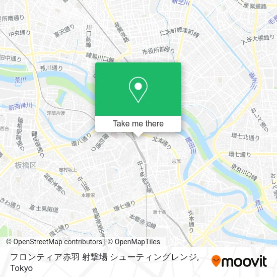 フロンティア赤羽 射撃場 シューティングレンジ map