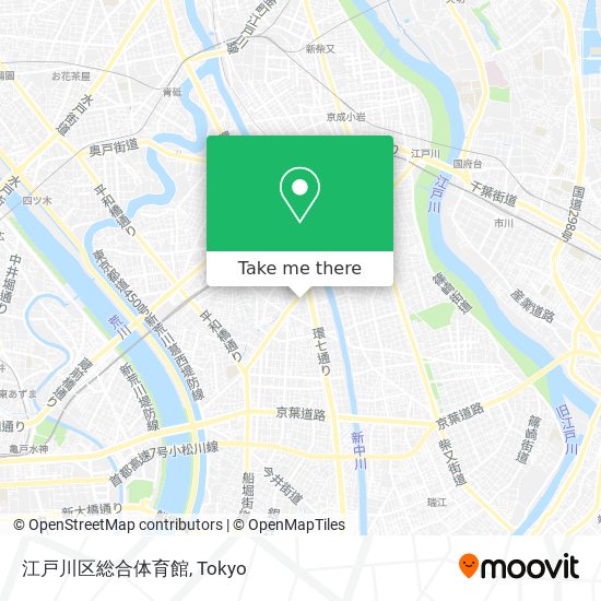 How To Get To 江戸川区総合体育館 By Metro