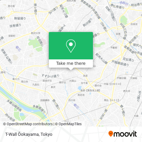 T-Wall Ōokayama map