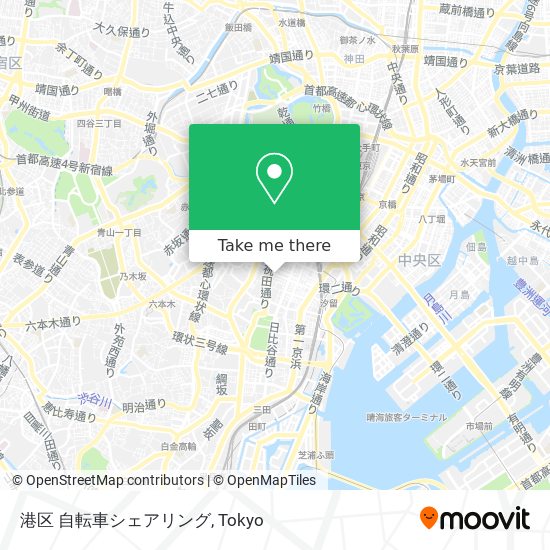 港区 自転車シェアリング map