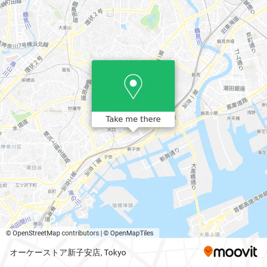 OK Store Shin-Kozai Branch map