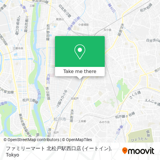 ファミリーマート 北松戸駅西口店 (イートイン) map