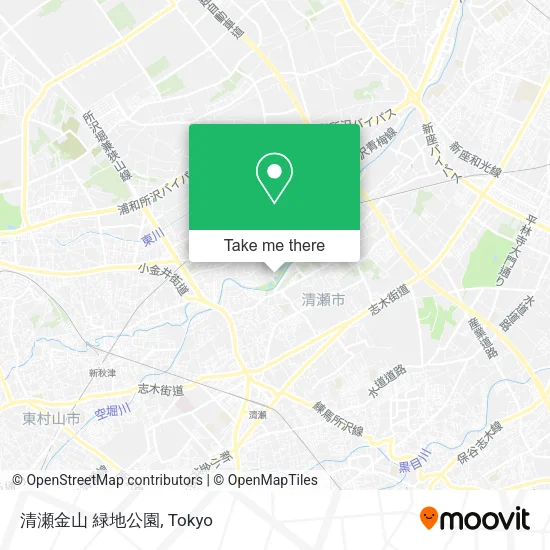 清瀬金山 緑地公園 map