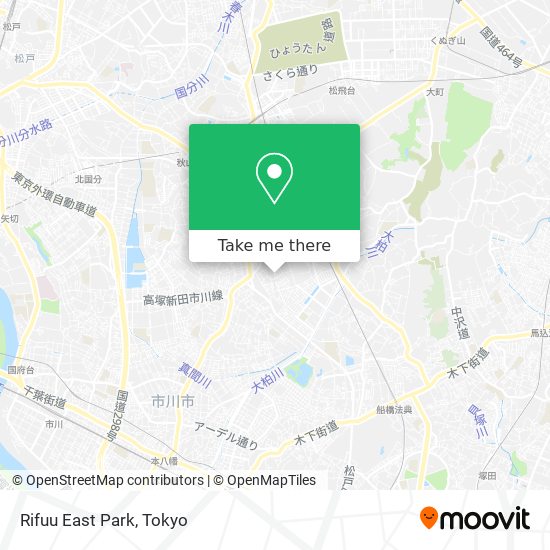 Rifuu East Park map