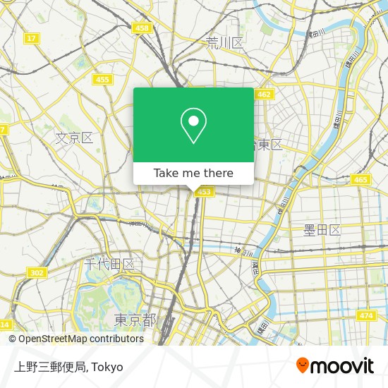 上野三郵便局 map