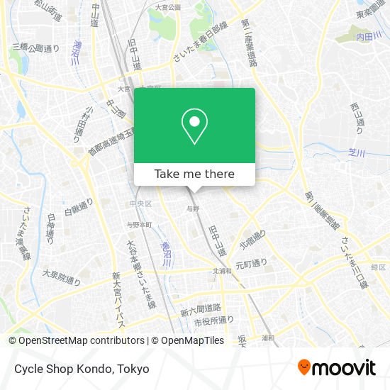 Cycle Shop Kondo map