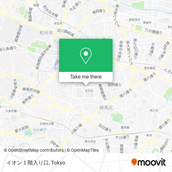 イオン１階入り口 map