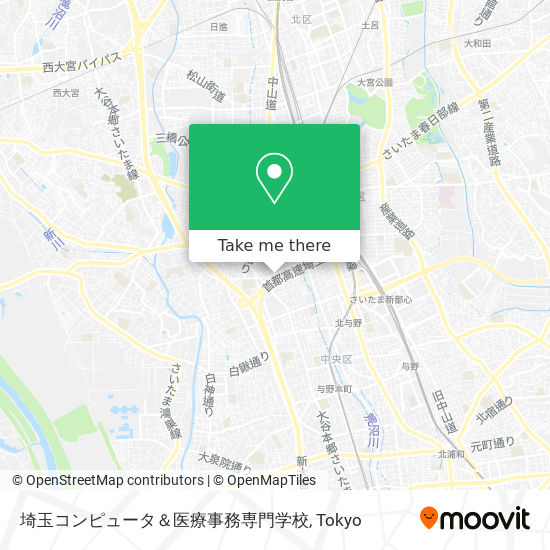 埼玉コンピュータ＆医療事務専門学校 map
