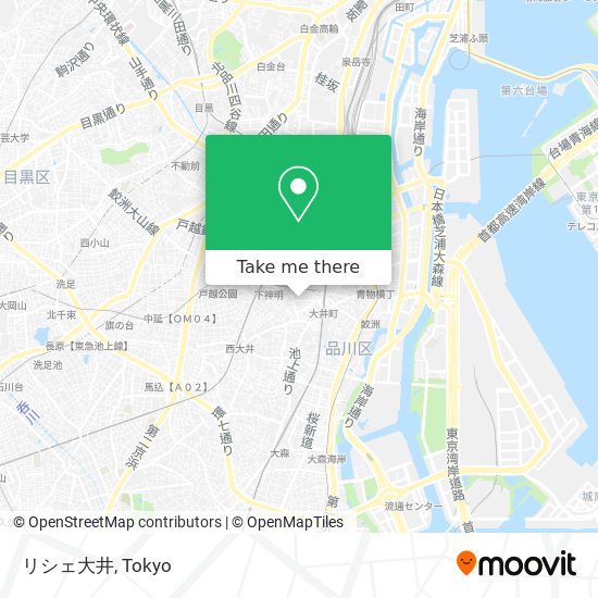 リシェ大井 map