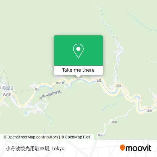 小丹波観光用駐車場 map