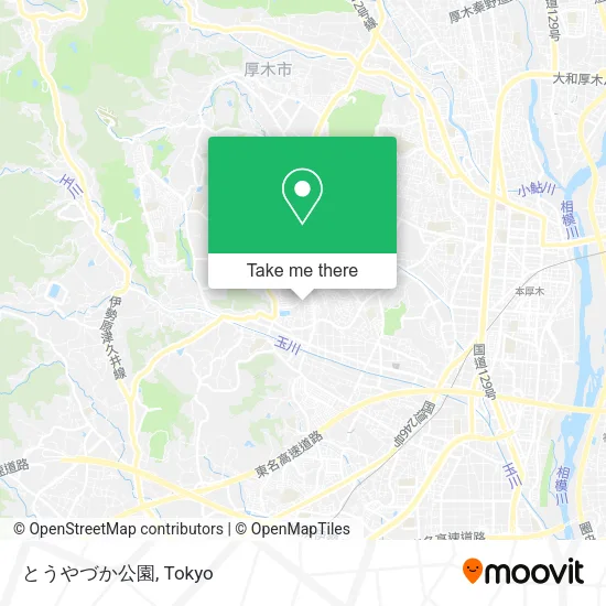 とうやづか公園 map