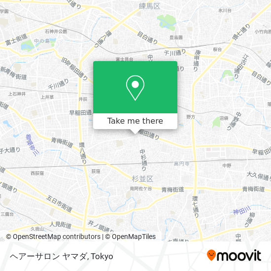 ヘアーサロン ヤマダ map