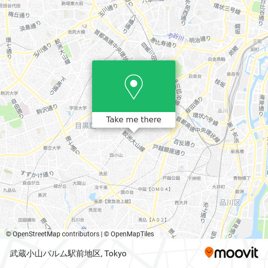 武蔵小山パルム駅前地区 map