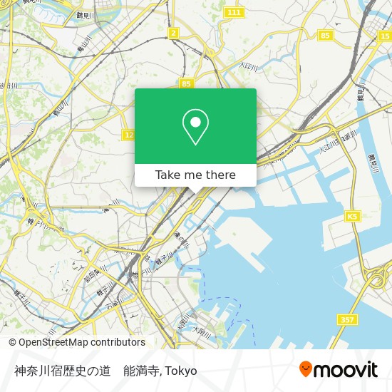 神奈川宿歴史の道　能満寺 map