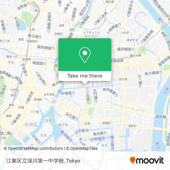 江東区立深川第一中学校 map