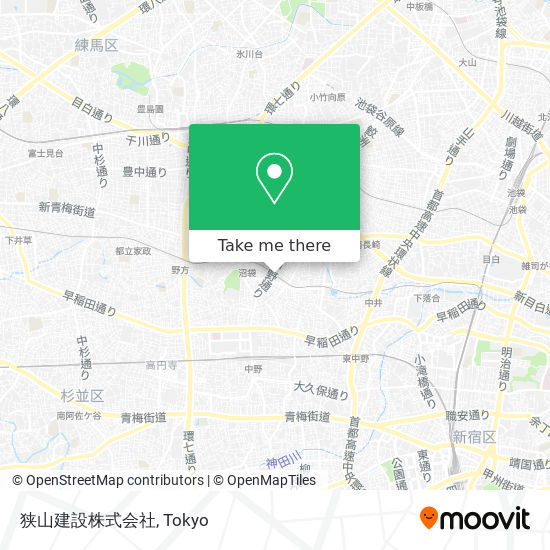 狭山建設株式会社 map