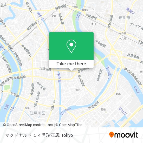 マクドナルド １４号瑞江店 map