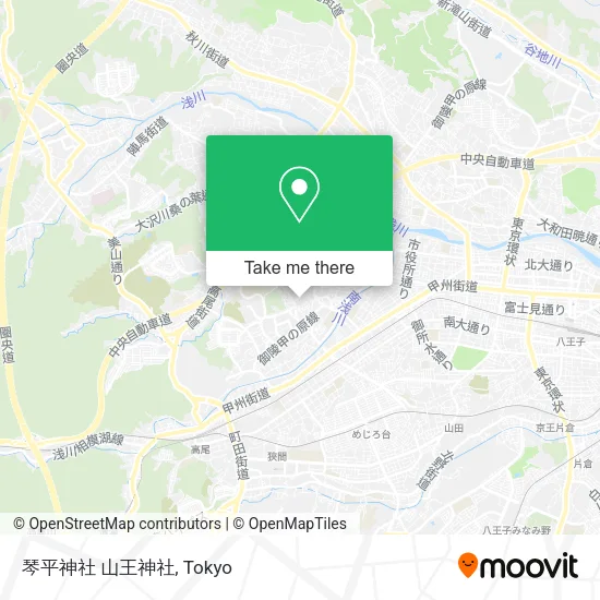 琴平神社 山王神社 map