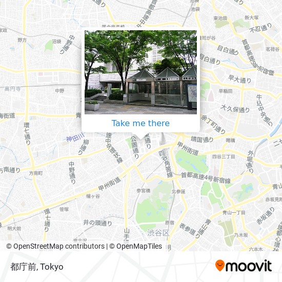 都庁前 map