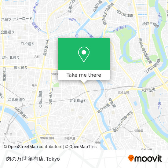 肉の万世 亀有店 map