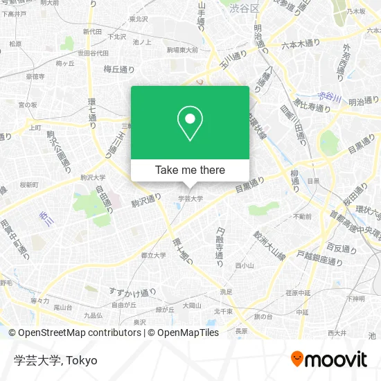 学芸大学 map