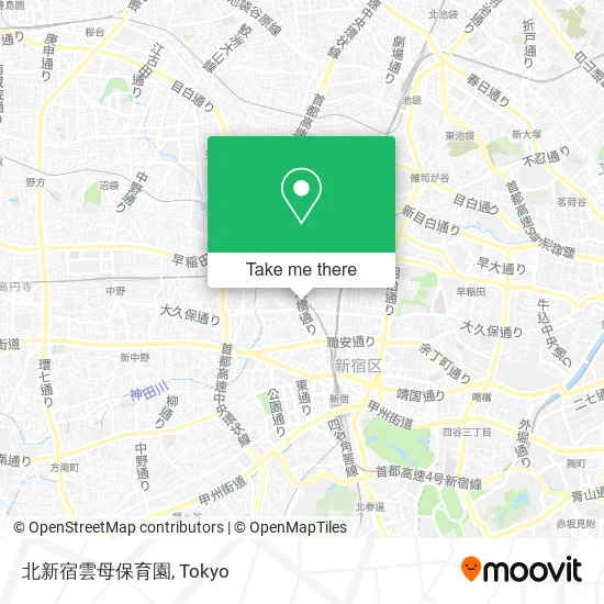 北新宿雲母保育園 map