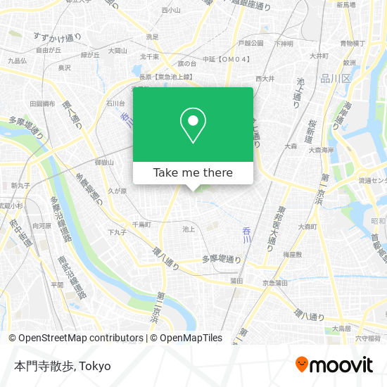 本門寺散歩 map