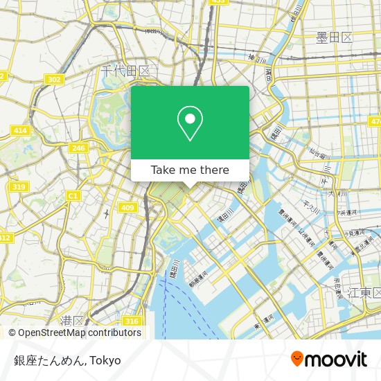 銀座たんめん map