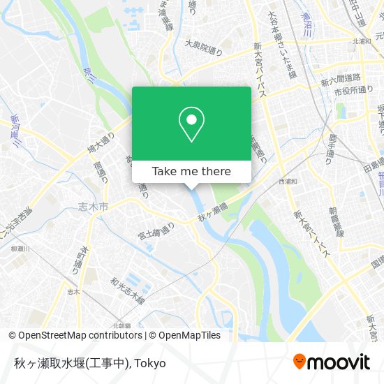秋ヶ瀬取水堰(工事中) map
