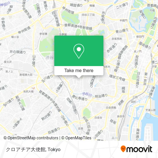 クロアチア大使館 map
