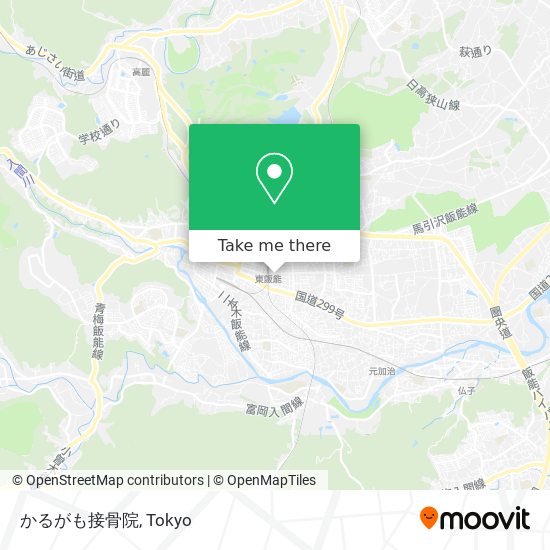 かるがも接骨院 map