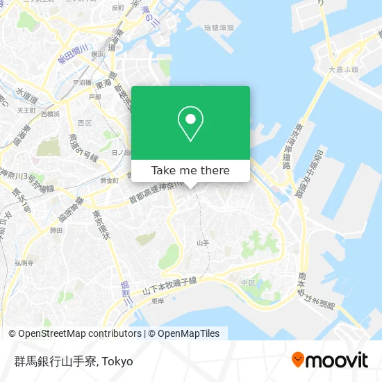 Gunma Bank Yamate Dormitory map