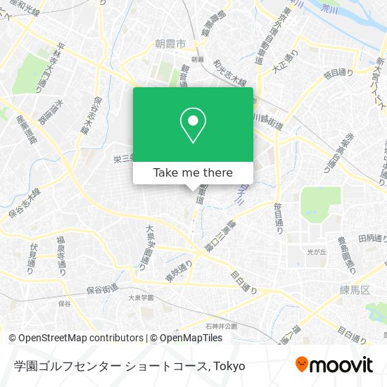 学園ゴルフセンター ショートコース map