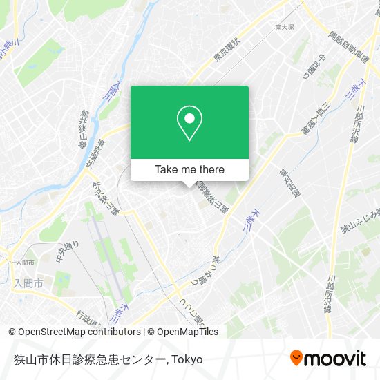 狭山市休日診療急患センター map