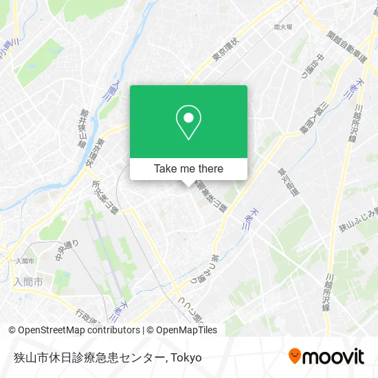 狭山市休日診療急患センター map