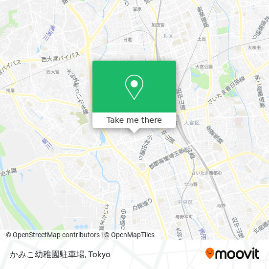 かみこ幼稚園駐車場 map