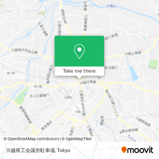 川越商工会議所駐車場 map