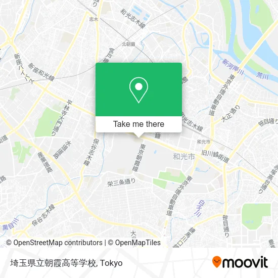 埼玉県立朝霞高等学校 map