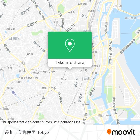 品川二葉郵便局 map