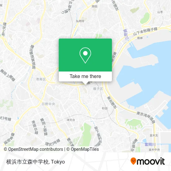 横浜市立森中学校 map