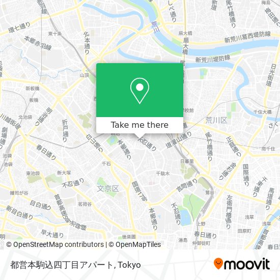 都営本駒込四丁目アパート map