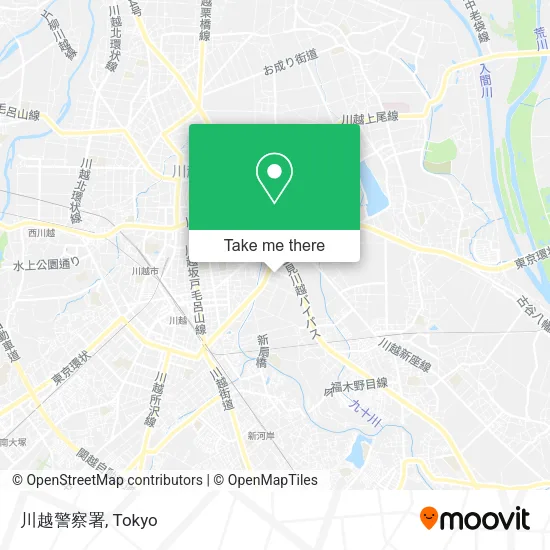 川越警察署 map