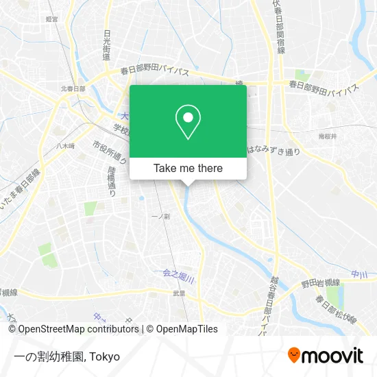 一の割幼稚園 map