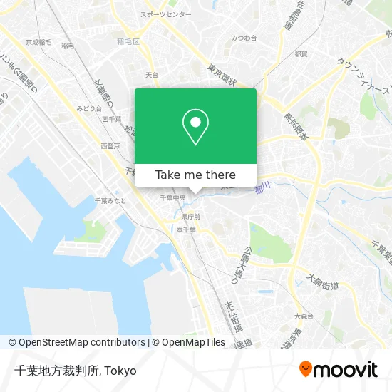 Chiba District Court map