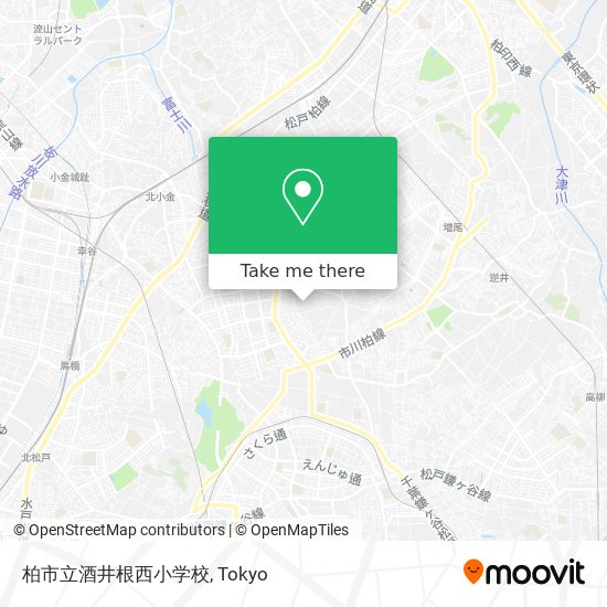 柏市立酒井根西小学校 map