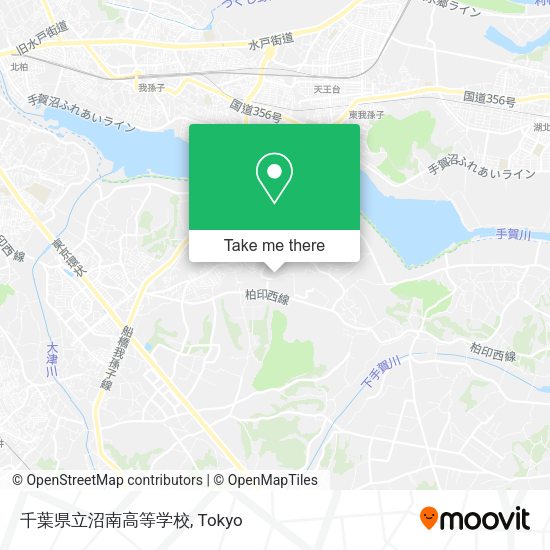 千葉県立沼南高等学校 map