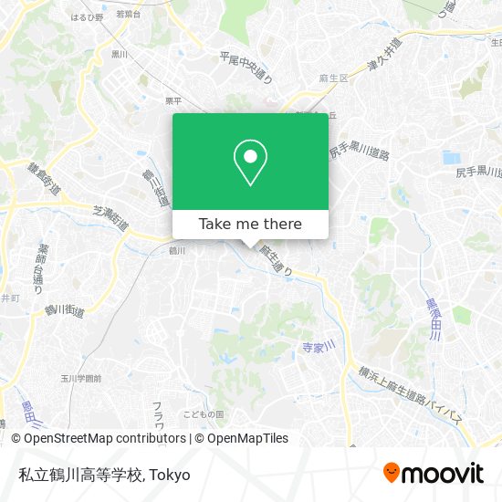 私立鶴川高等学校 map