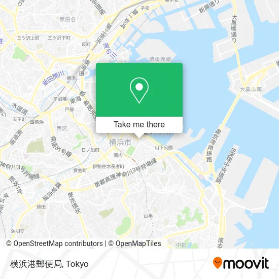 Yokohama Port Post Office map