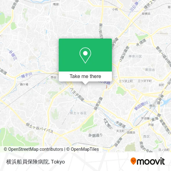 横浜船員保険病院 map