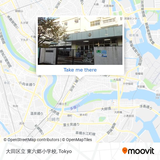 大田区立 東六郷小学校 map